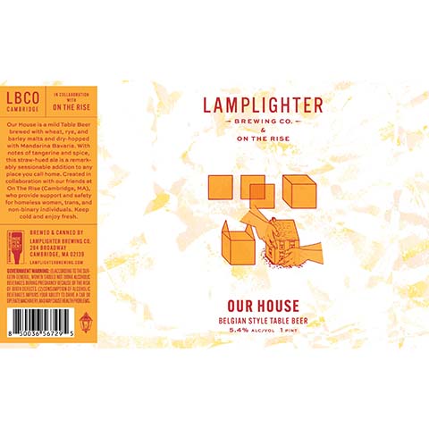 Lamplighter Our House by Lamplighter Brewing Co., beer label