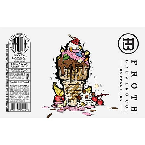 Froth Frothsty Banana Split by Froth Craft Brewery, beer label