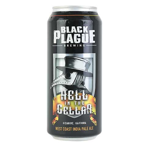 Black Plague Hell In The Cellar IPA by Black Plague Brewing, beer label