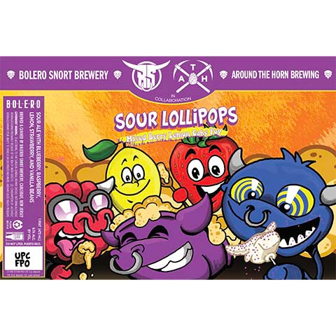 Bolero Snort Sour Lollipops Sour by Bolero Snort Brewery, beer label