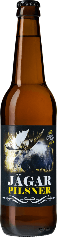 Snickar Eriks Jägarpilsner by Helsinge Ångbryggeri, beer label