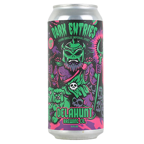 Delahunt Dark Entries Creme Brulee Imperial Stout by Delahunt Brewing Company, beer label
