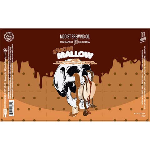 Modist Brewing S'more Mallow Lager by Modist Brewing Company, beer label