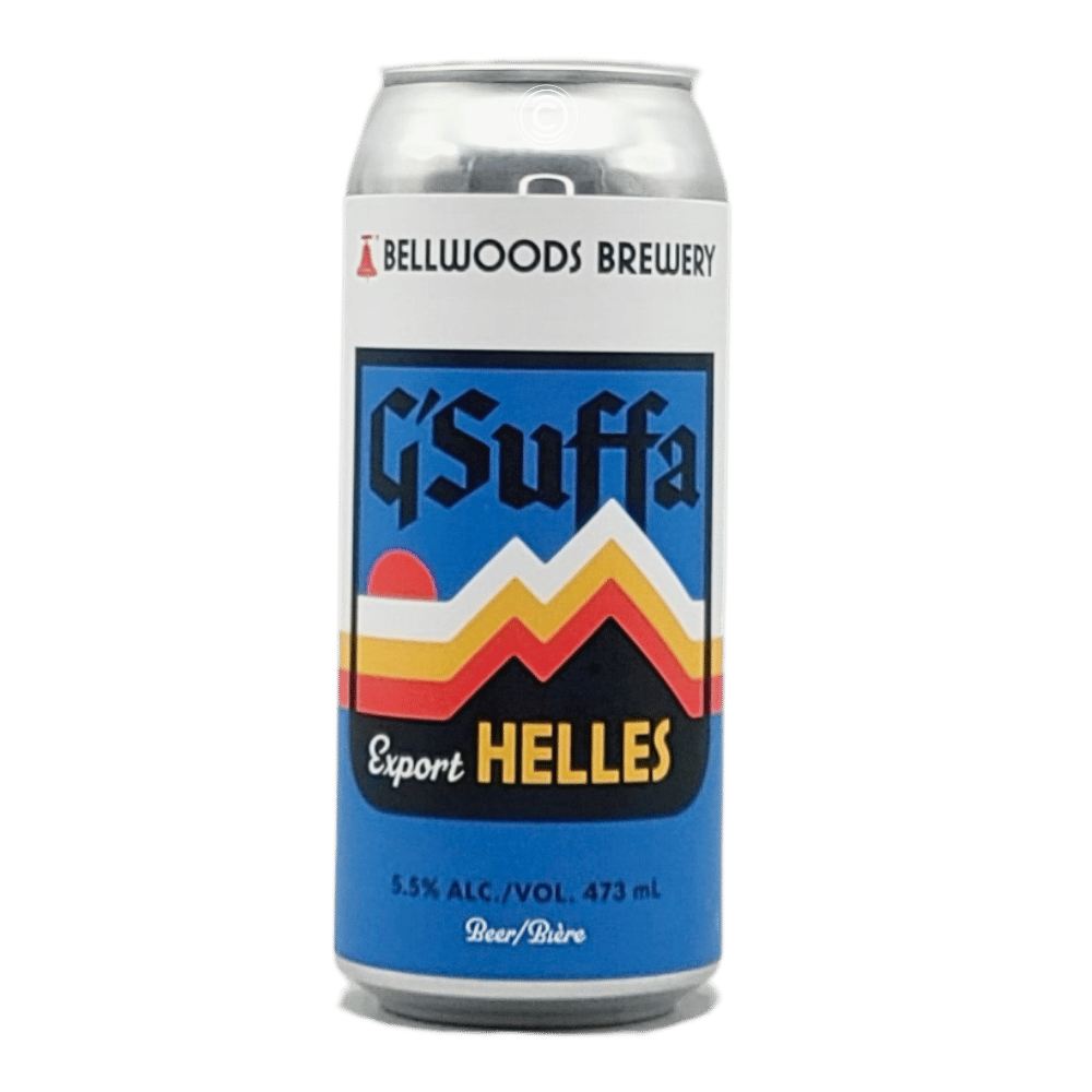 G'Suffa Helles Lager by Bellwoods Brewery, beer label