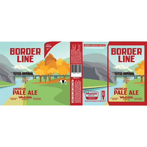 Whetstone Border Line Pale Ale by Whetstone Beer Co., beer label