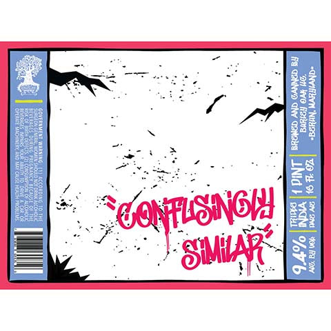 Burley Oak Confusingly Similar TIPA by Burley Oak Craft Brewery, beer label