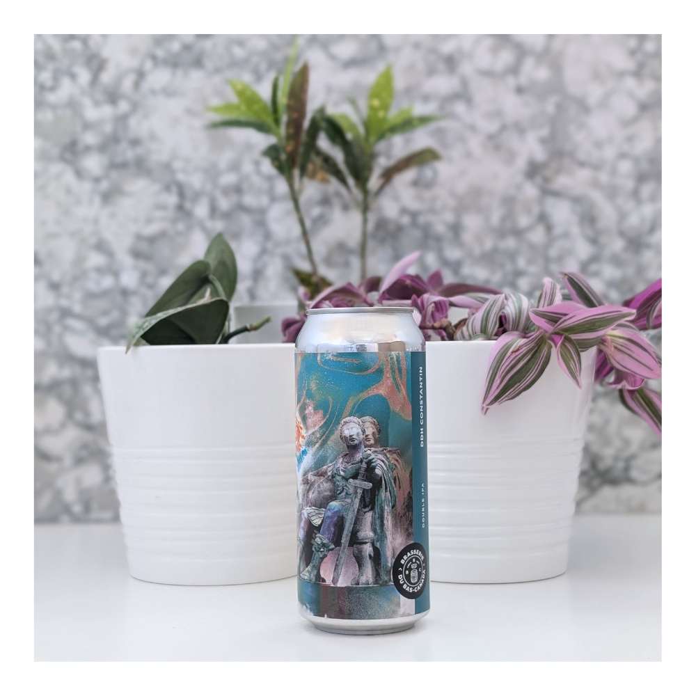 Double Dry-Hopped Constantin Hazy Double IPA by Brasserie du Bas-Canada, beer label