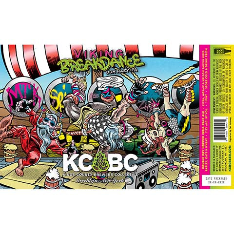 Kings County Brewers Collective Viking Breakdance DDH Hazy IPA by Kings County Brewers Collective, beer label