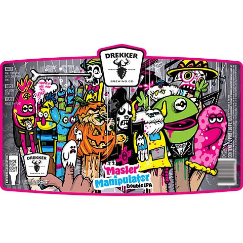 Drekker Master Manipulator DIPA by Drekker Brewing Company, beer label