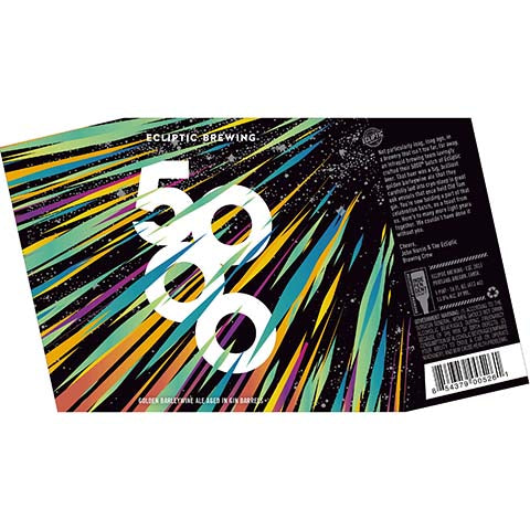 Ecliptic 5000 Golden Barleywine Ale by Ecliptic Brewing, beer label