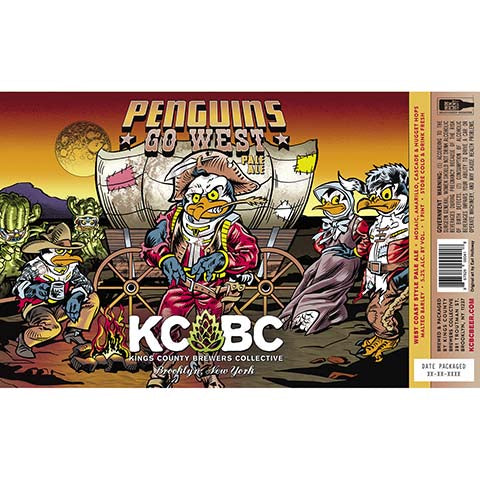 Kings County Brewers Collective Penguins Go West Pale Ale by Kings County Brewers Collective, beer label