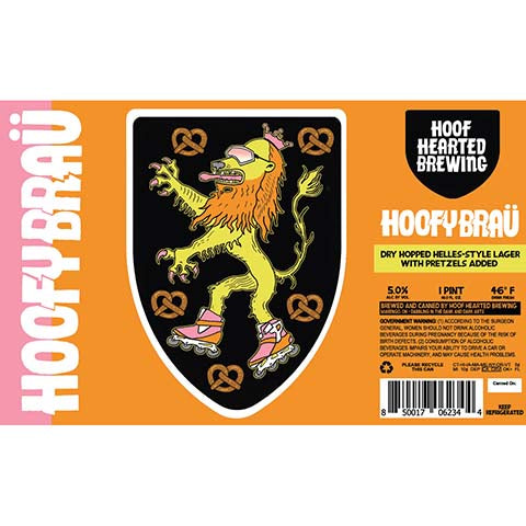 Hoof Hearted Hoofybrau Lager by Hoof Hearted Brewing, beer label