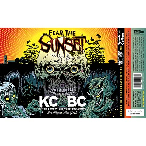 Kings County Brewers Collective Fear The Sunset Imperial Stout by Kings County Brewers Collective, beer label