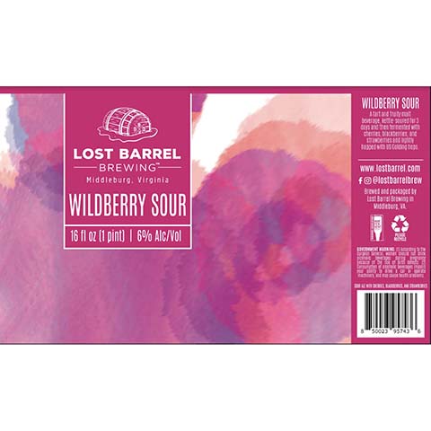 Lost Barrel Wildberry Sour by Lost Barrel Brewing, beer label