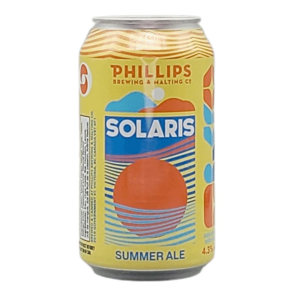 & Malting Solaris White Peach Wheat Ale by Phillips Brewing Company, beer label