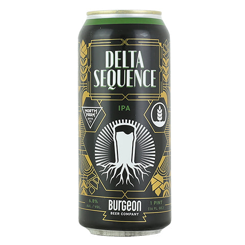 Burgeon/North Park Delta Sequence IPA by Burgeon Beer Company, beer label