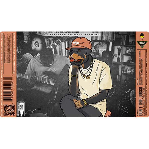 Tripping Animals Don't Trip Doggo DDH DIPA by Tripping Animals Brewing Co., beer label