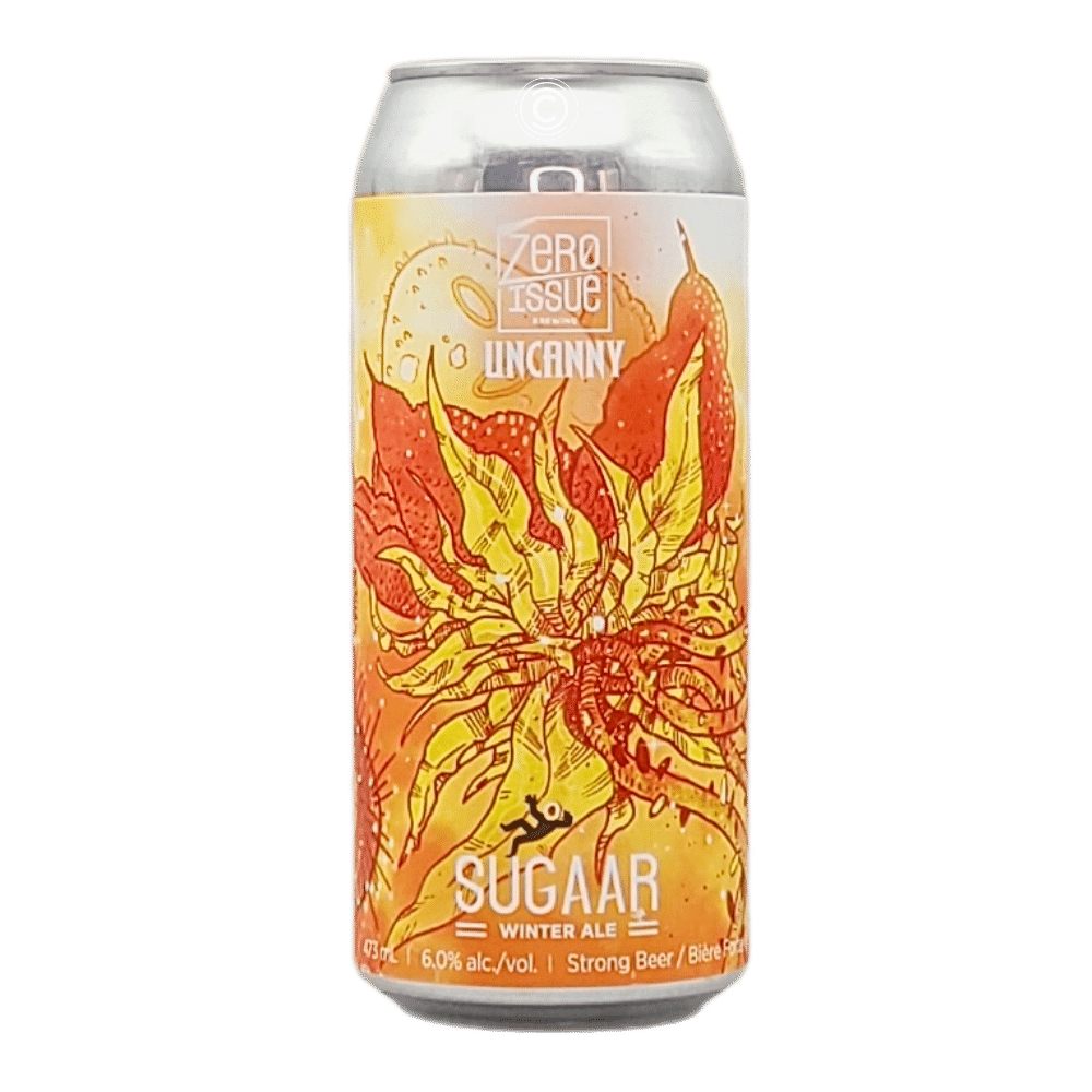 Zero Issue Brewing Uncanny: Sugaar Winter Ale by Fernie Brewing Co, beer label
