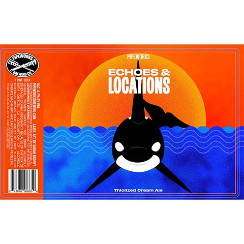 Pipeworks Echoes & Locations Cream Ale by Pipeworks Brewing Co, beer label