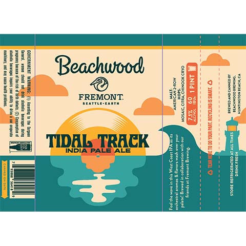 Beachwood Tidal Track IPA by Beachwood Brewing, beer label