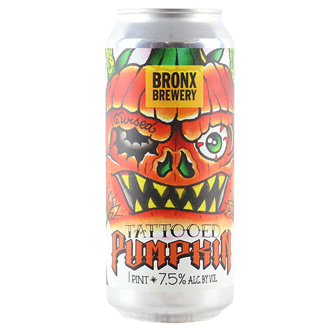 Bronx Tattooed Pumpkin Hazy IPA by Bronx Brewery, beer label