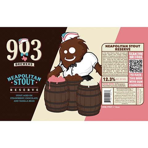 903 Brewers Neapolitan Stout by 903 Brewers, beer label