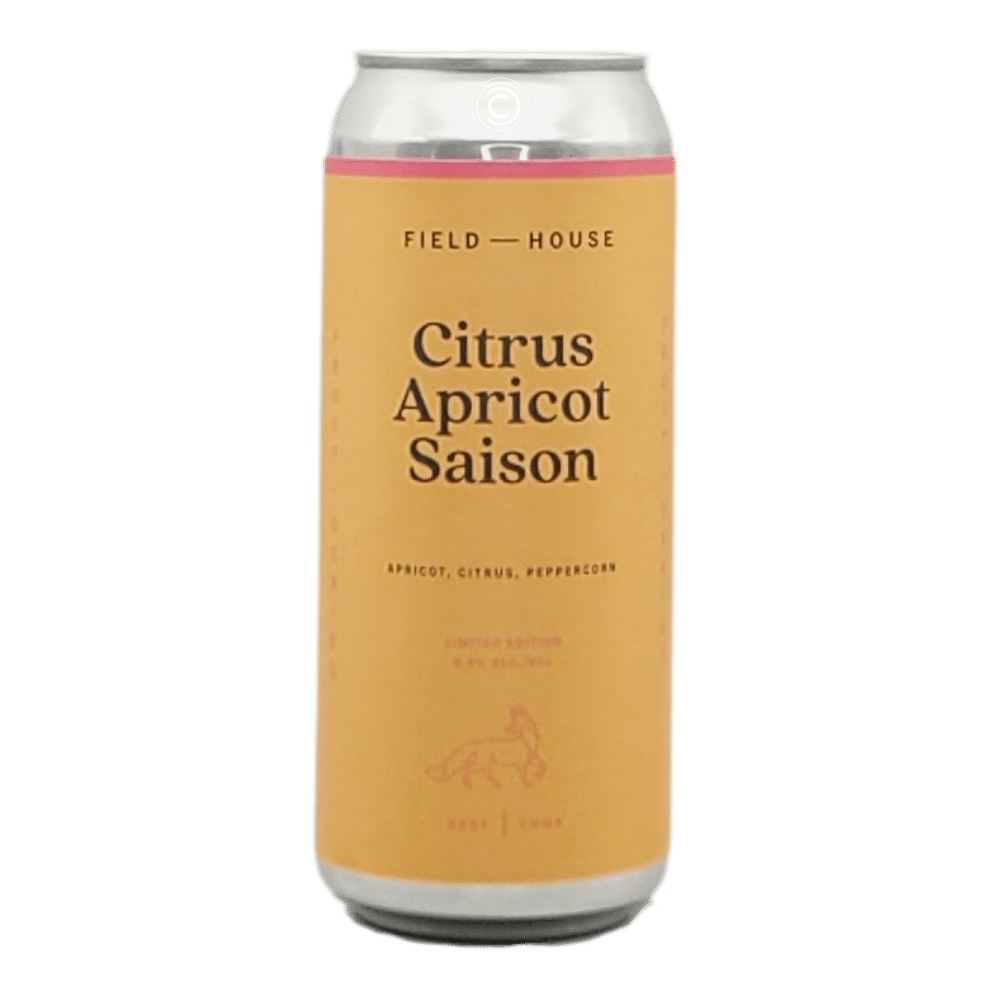 Citrus Apricot Saison by Field House Brewing Co., beer label