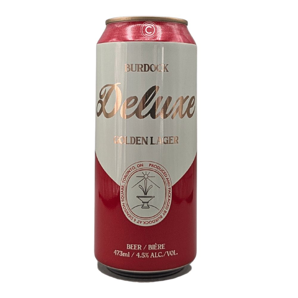 Deluxe Golden Lager by Burdock, beer label