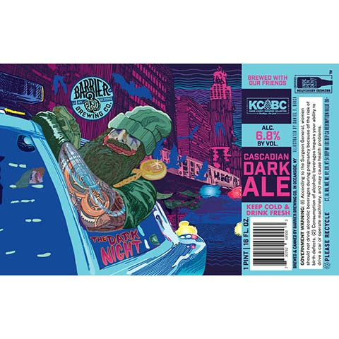 Barrier The Dark Night Dark Ale by Barrier Brewing Co, beer label