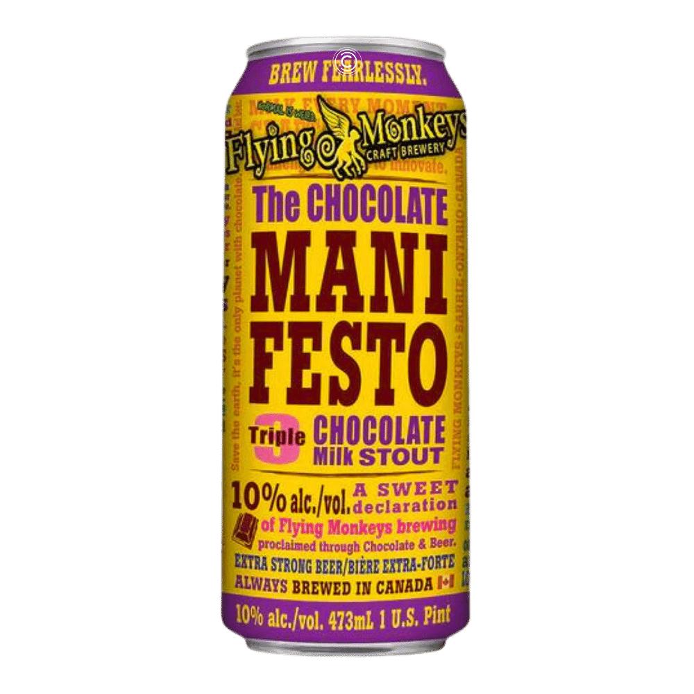 Chocolate Manifesto Imperial Stout by Flying Monkeys Craft Brewery, beer label