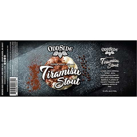 Odd Side Ales Tiramisu Stout by Odd Side Ales, beer label