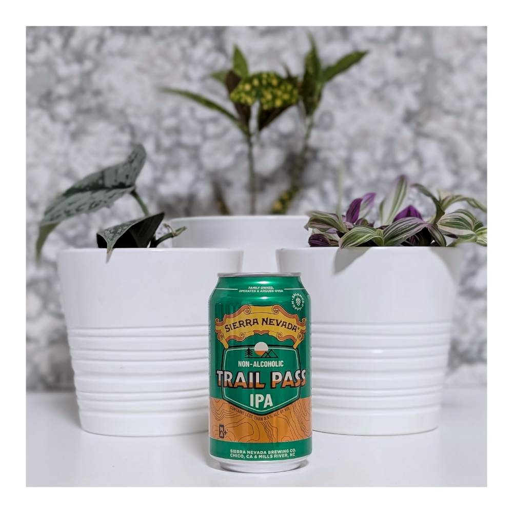 Trail Pass IPA Non-Alcoholic by Sierra Nevada Brewing Co., beer label