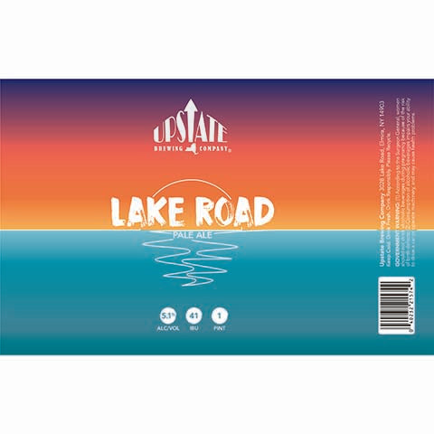Upstate Lake Road Pale Ale by Upstate Brewing Co, beer label