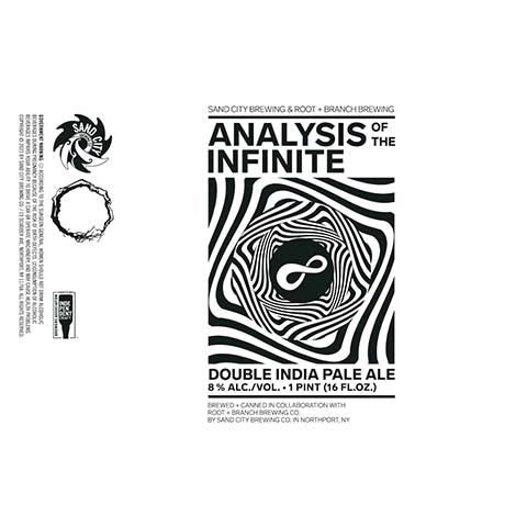 Sand City Analysis of the Infinite DIPA by Sand City Brewing Co., beer label
