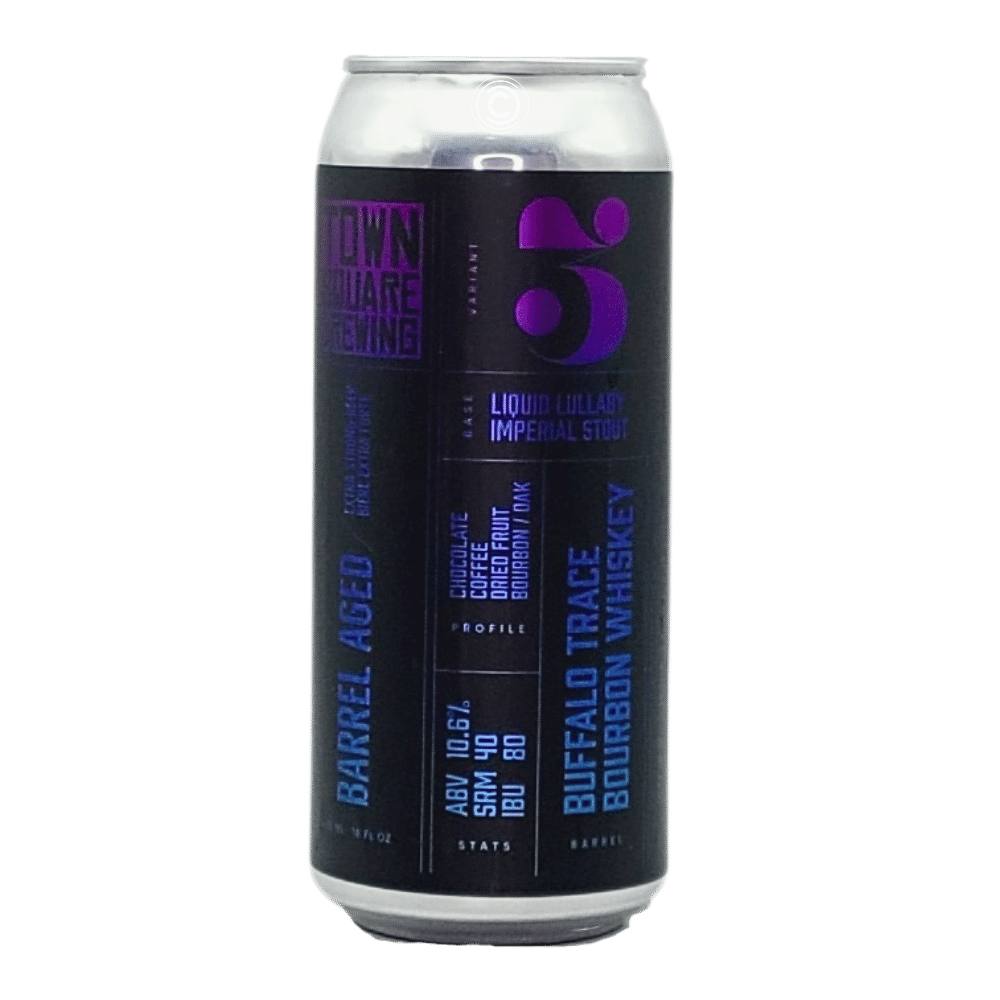 Liquid Lullaby Buffalo Trace Bourbon Barrel-Aged Stout by Town Square Brewing Co., beer label