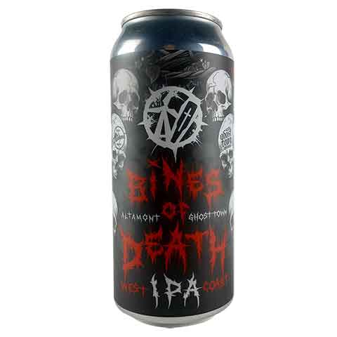Altamont/Ghost Town Bines of Death West Coast IPA by Altamont Beer Works, beer label