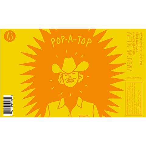 American Solera Pop-A-Tap IPA by American Solera, beer label