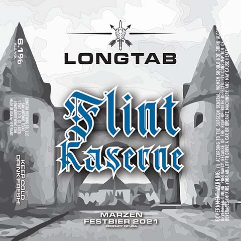 Longtab Flint Kaserne Marzen Festbier 2021 by Longtab Brewing Co., beer label