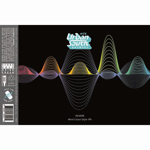 Urban South Reverb West Coast-Style IPA by Urban South Brewery, beer label