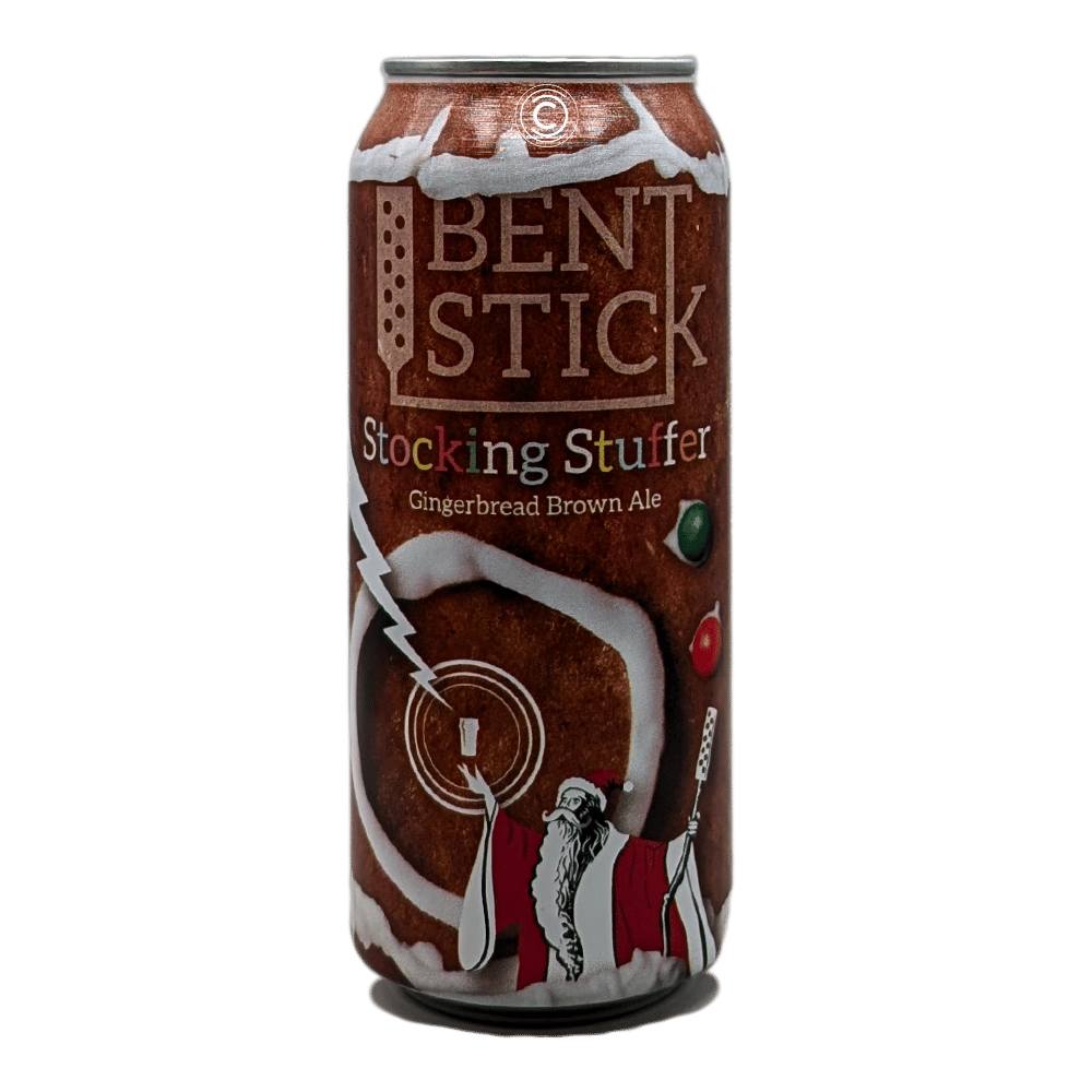 Stocking Stuffer Gingerbread Brown Ale by Bent Stick Brewing Co., beer label