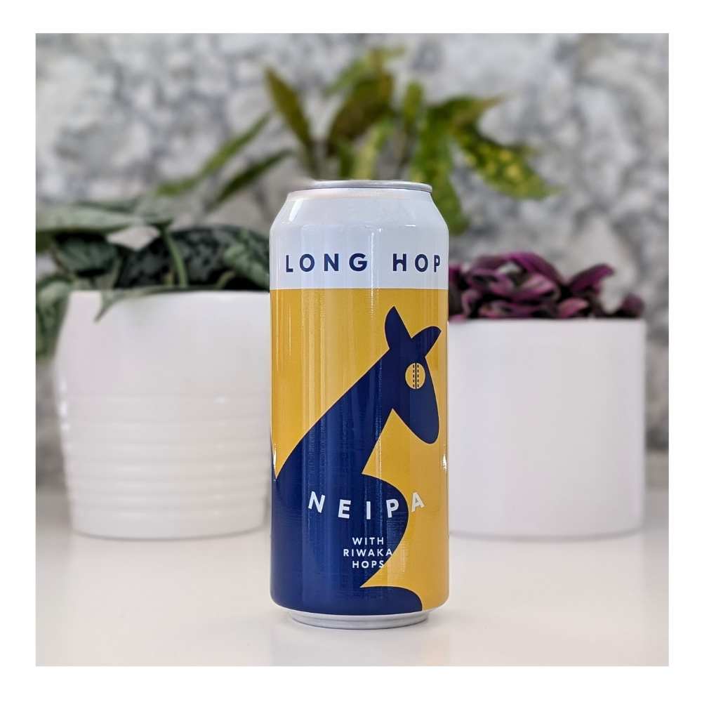 NEIPA w/ Riwaka by Long Hop Brewing, beer label