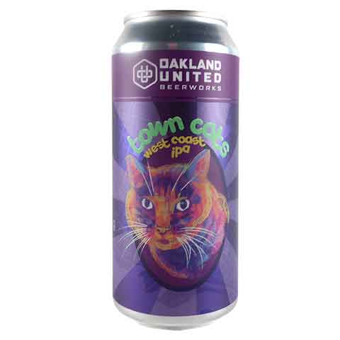 Oakland United Town Cats West Coast IPA (ft. Pepper) by Oakland United Beerworks, beer label