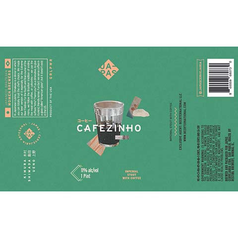 Japas Cafezinho Imperial Stout by Japas Cervejaria, beer label