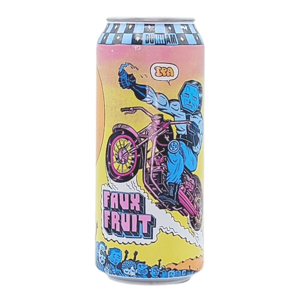 Faux Fruit Double IPA by Brasserie Dunham, beer label