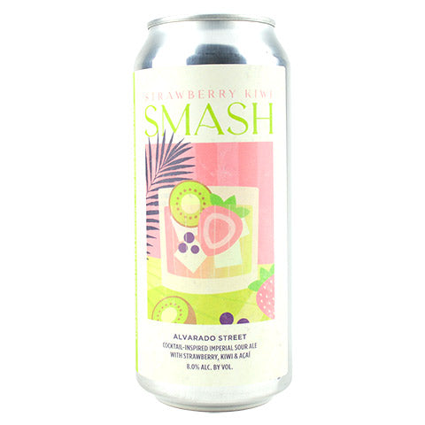Alvarado Street Strawberry Kiwi Smash Cocktail Inspired Smoothie Sour by Alvarado Street Brewery, beer label