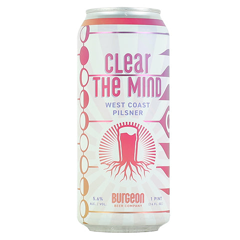 Burgeon/Karl Strauss Clear The Mind Pilsner by Burgeon Beer Company, beer label
