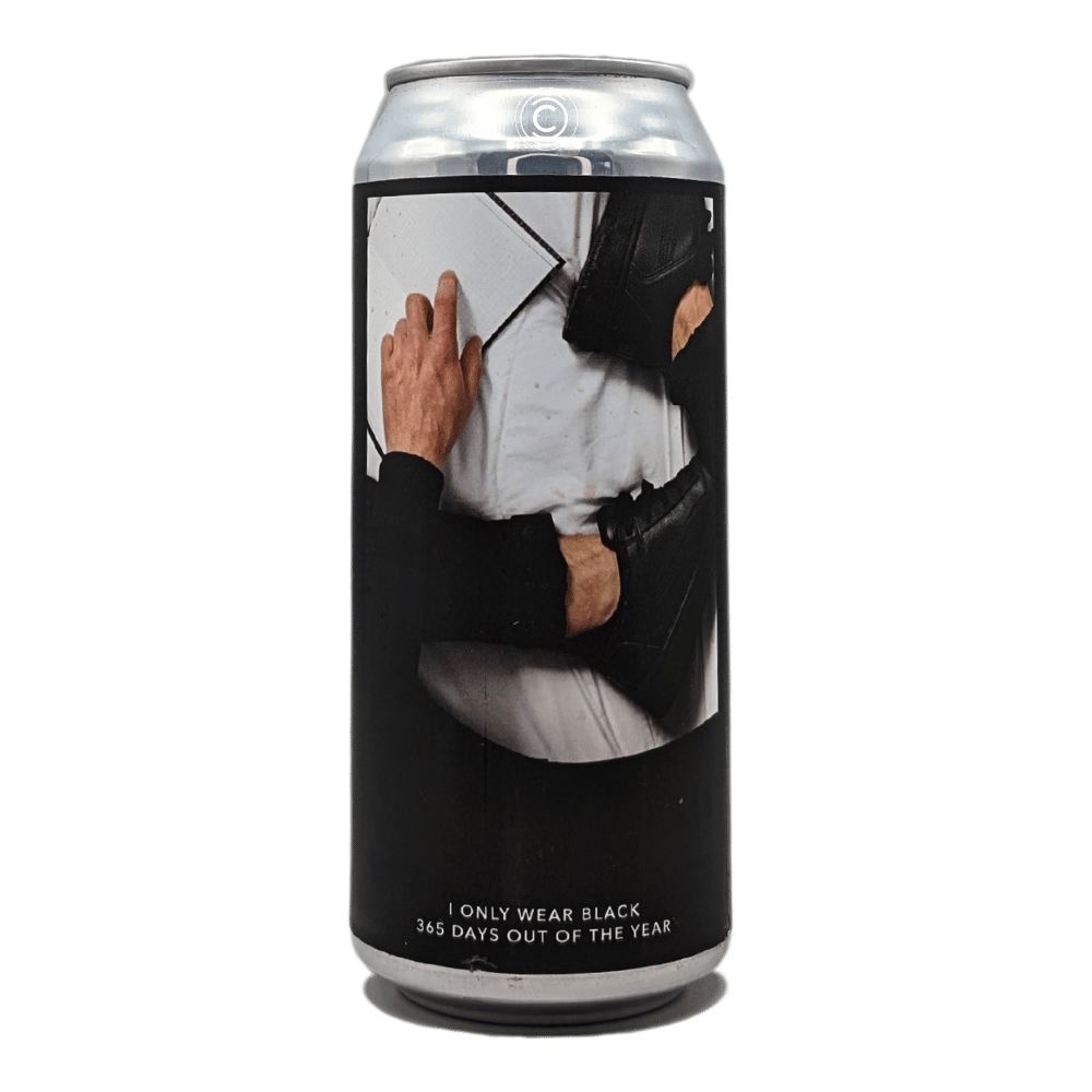 I ONLY WEAR BLACK 365 DAYS OUT OF THE YEAR Imperial Stout by Evil Twin Brewing NYC, beer label