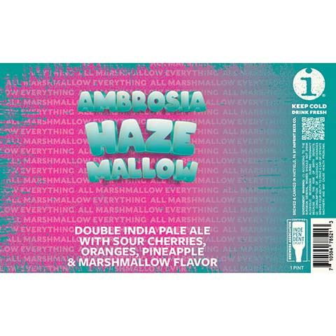 Imprint Beer Ambrosia Haze Mallow DIPA by Imprint Beer Company, beer label