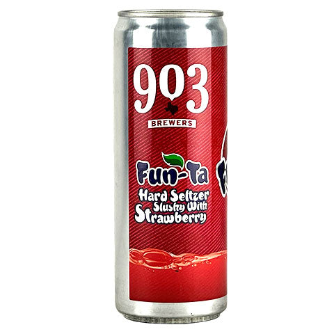 903 Fun-ta Slushy Seltzer Strawberry by 903 Brewers, beer label