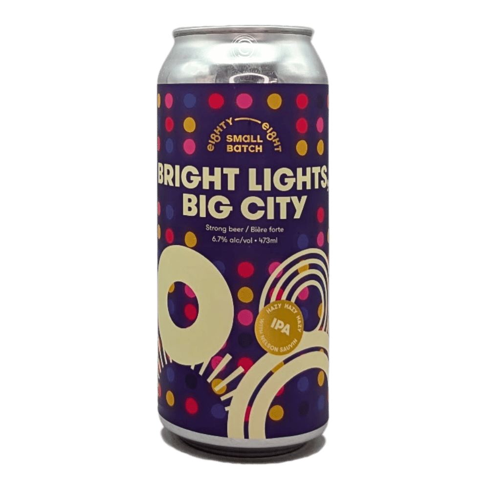 Bright Lights, Big City Hazy IPA by Eighty Eight Brewing Co., beer label